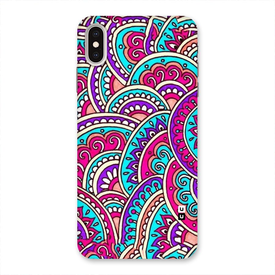 Abstract Rangoli Design Back Case for iPhone XS Max