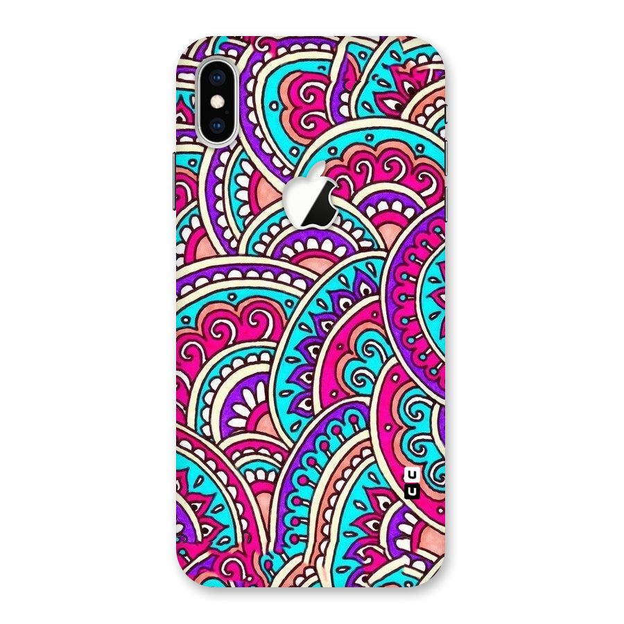 Abstract Rangoli Design Back Case for iPhone XS Max Apple Cut