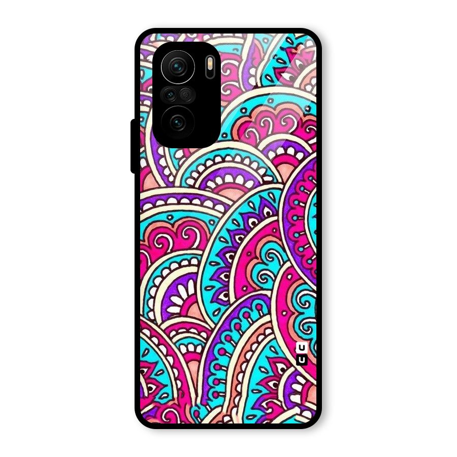 Abstract Rangoli Design Glass Back Case for Mi 11x