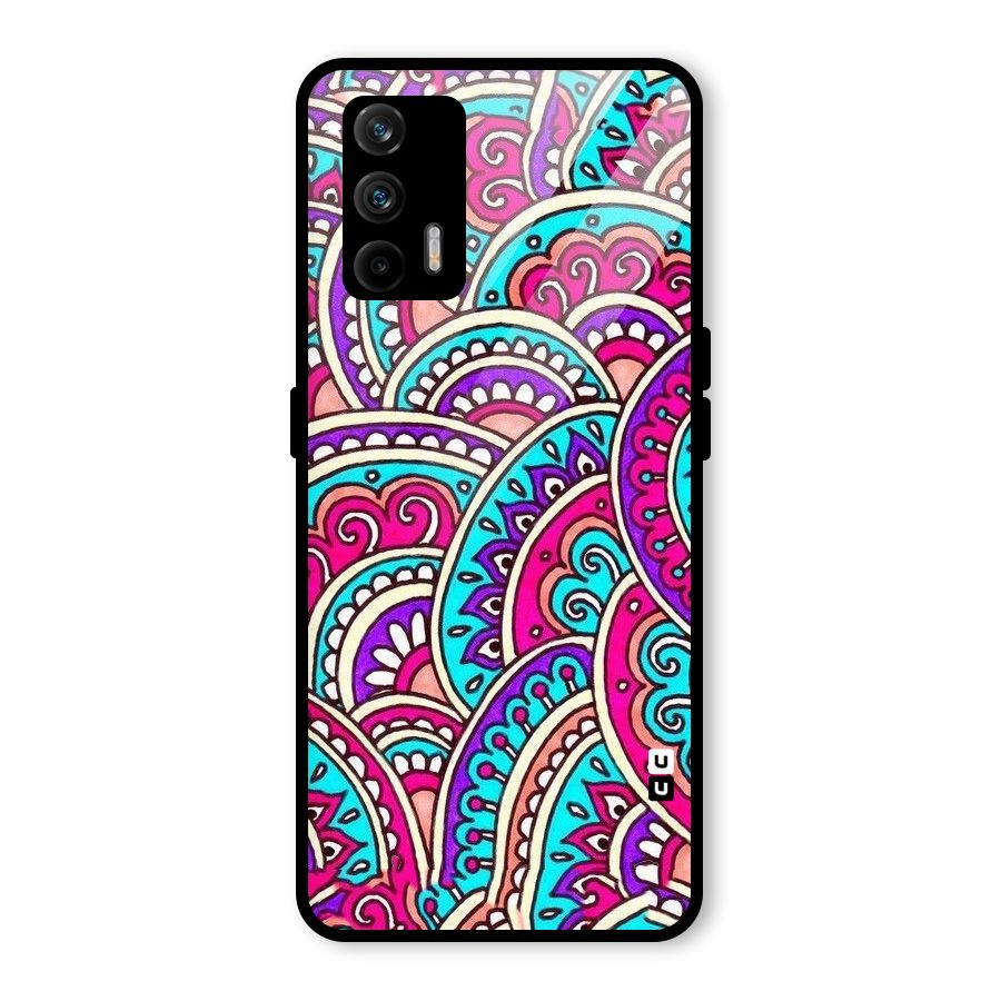 Abstract Rangoli Design Glass Back Case for Realme GT 5G