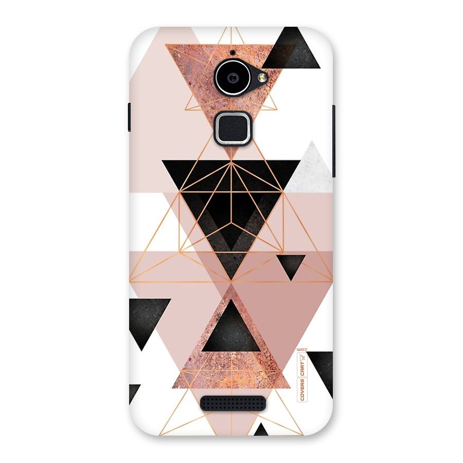 Abstract Rose Gold Triangles Back Case for Coolpad Note 3 Lite