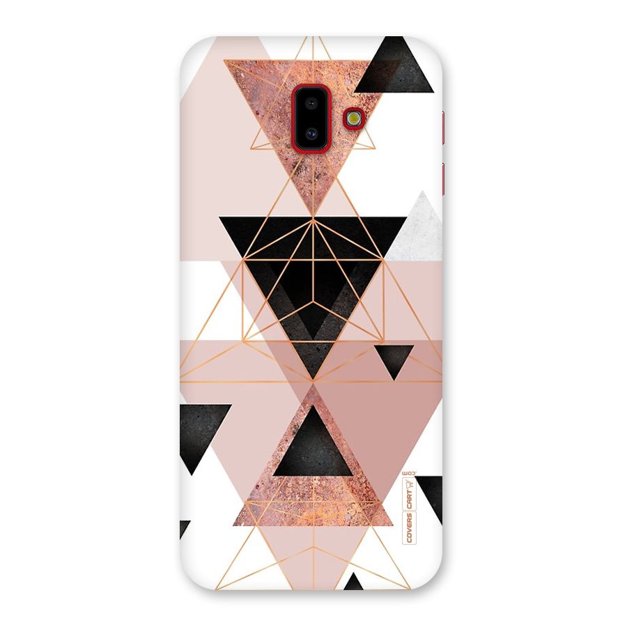 Abstract Rose Gold Triangles Back Case for Galaxy J6 Plus