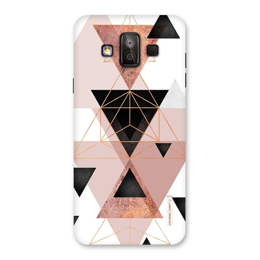 Abstract Rose Gold Triangles Back Case for Galaxy J7 Duo