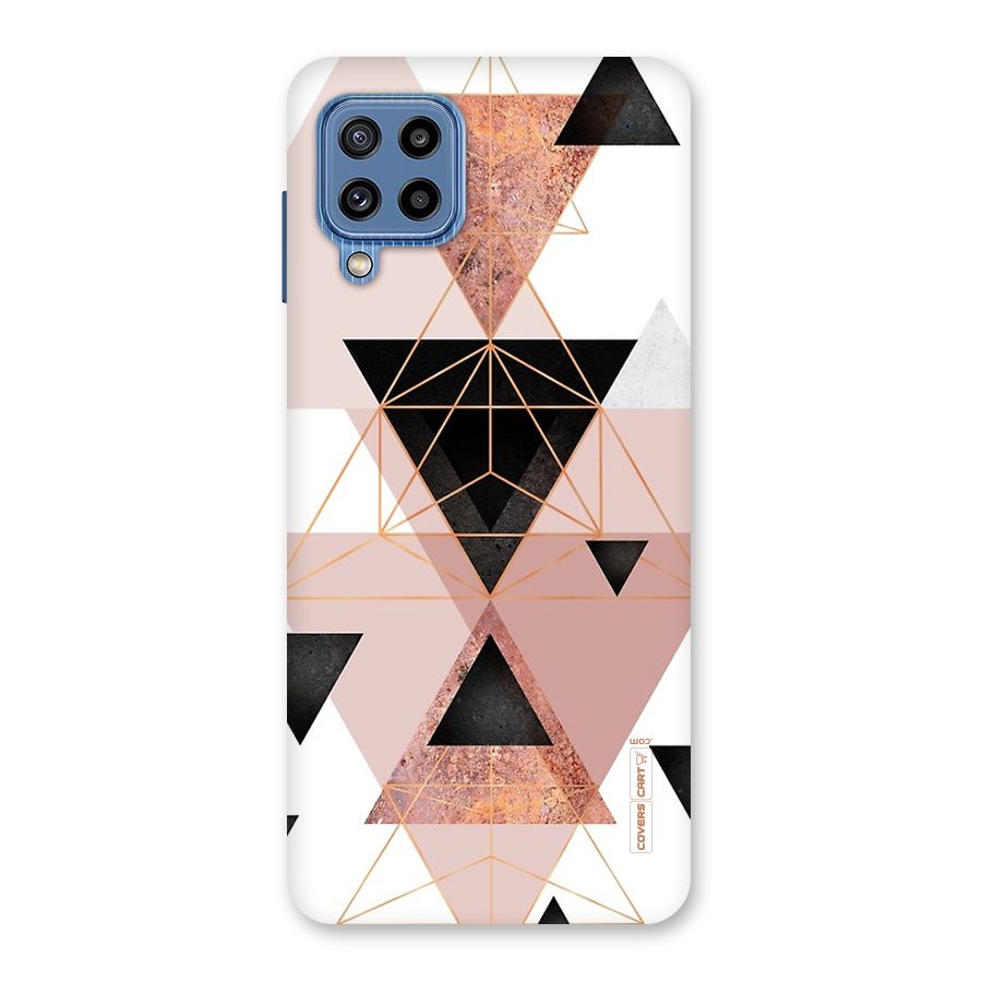 Abstract Rose Gold Triangles Back Case for Galaxy M32