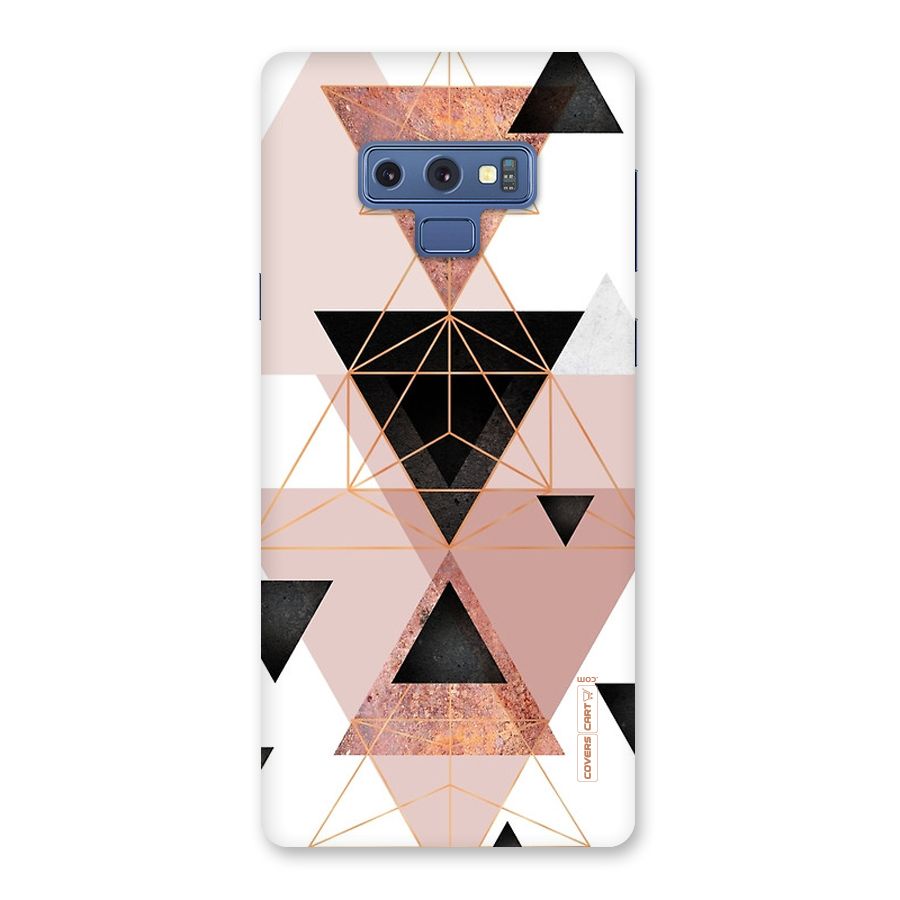 Abstract Rose Gold Triangles Back Case for Galaxy Note 9