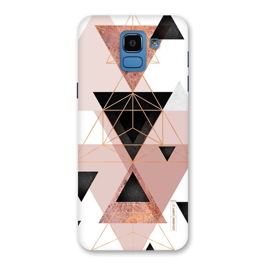 Abstract Rose Gold Triangles Back Case for Galaxy On6