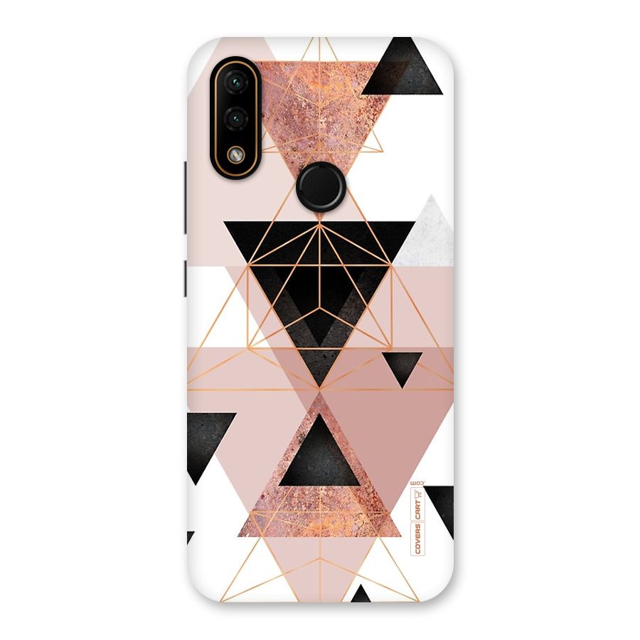 Abstract Rose Gold Triangles Back Case for Lenovo A6 Note