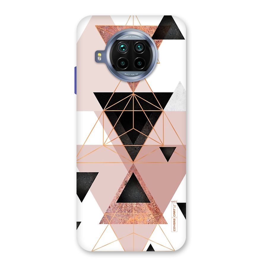 Abstract Rose Gold Triangles Back Case for Mi 10i