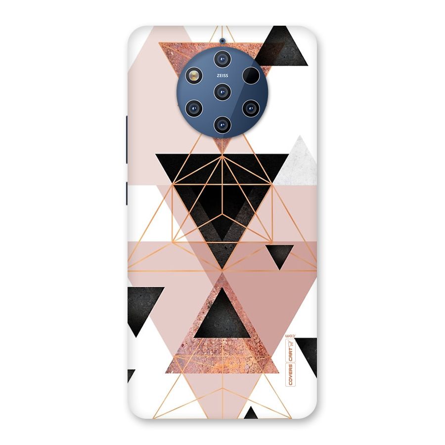 Abstract Rose Gold Triangles Back Case for Nokia 9 PureView