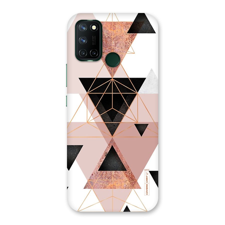 Abstract Rose Gold Triangles Back Case for Realme 7i