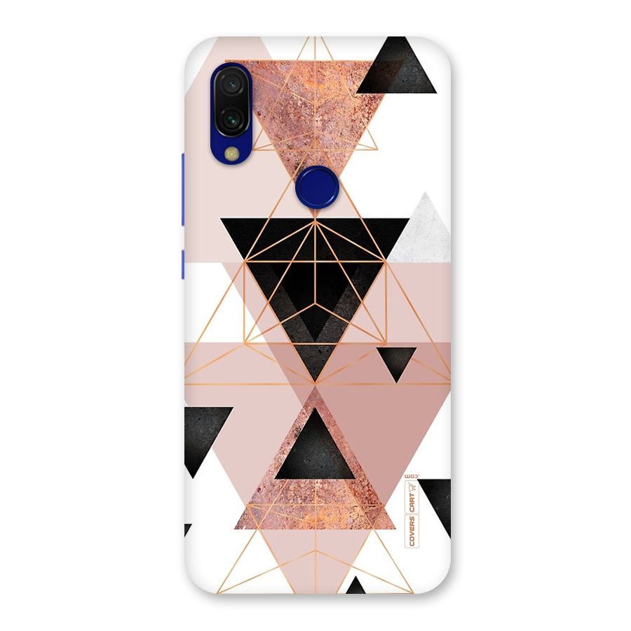 Abstract Rose Gold Triangles Back Case for Redmi Y3