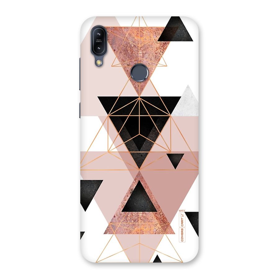 Abstract Rose Gold Triangles Back Case for Zenfone Max M2