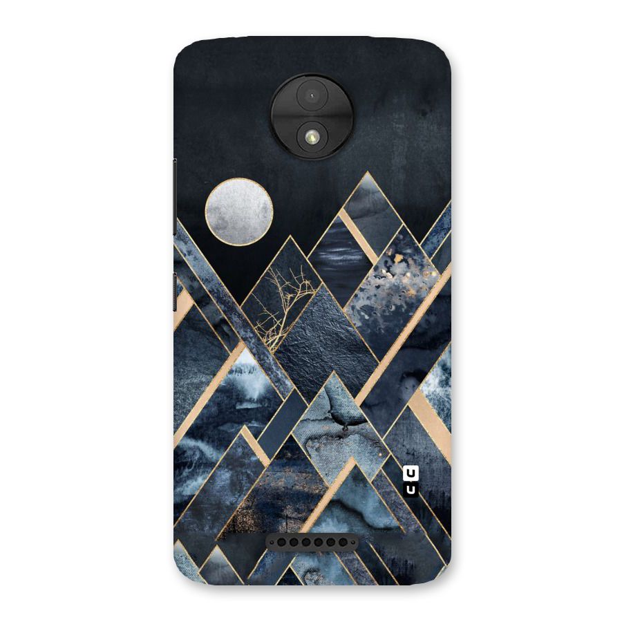 Abstract Scenic Design Back Case for Moto C