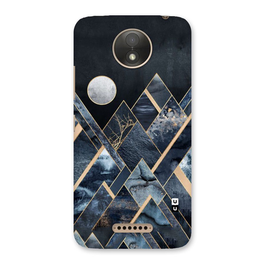 Abstract Scenic Design Back Case for Moto C Plus