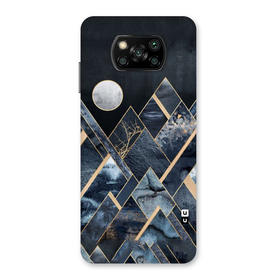 Abstract Scenic Design Back Case for Poco X3