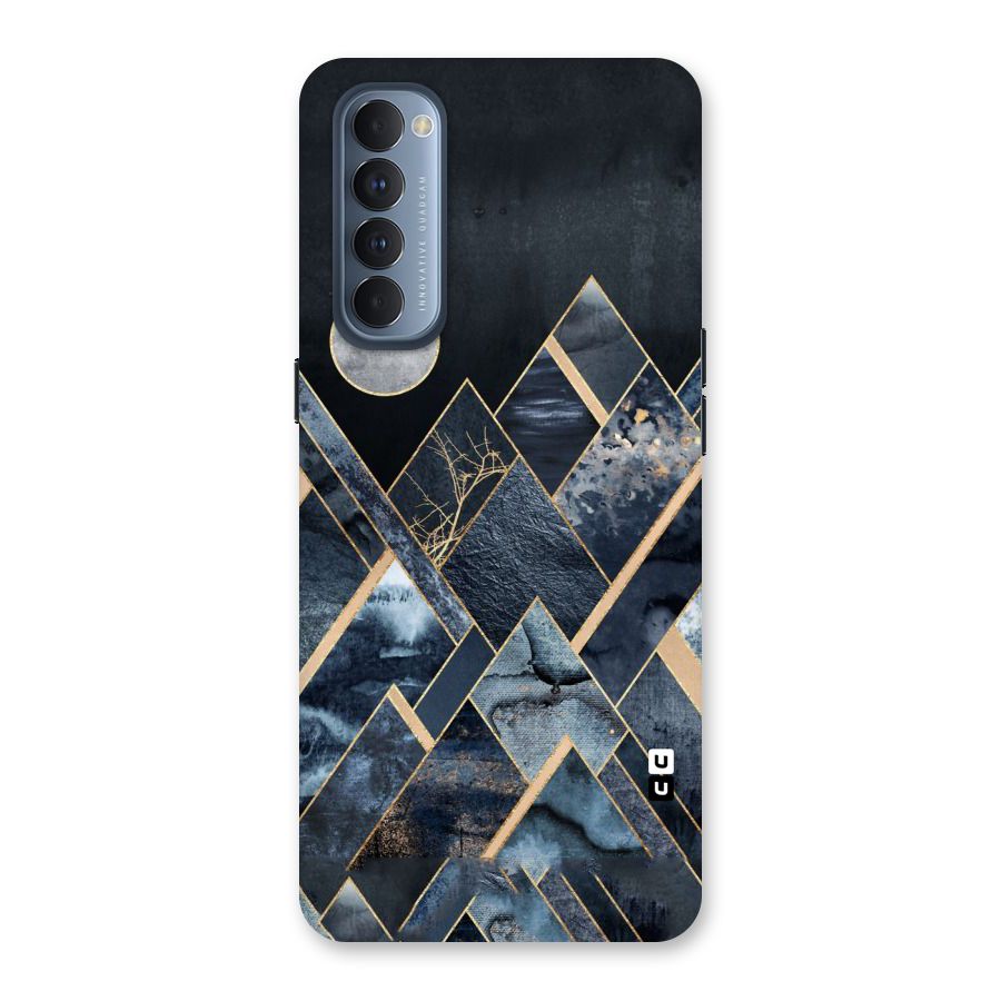 Abstract Scenic Design Back Case for Reno4 Pro