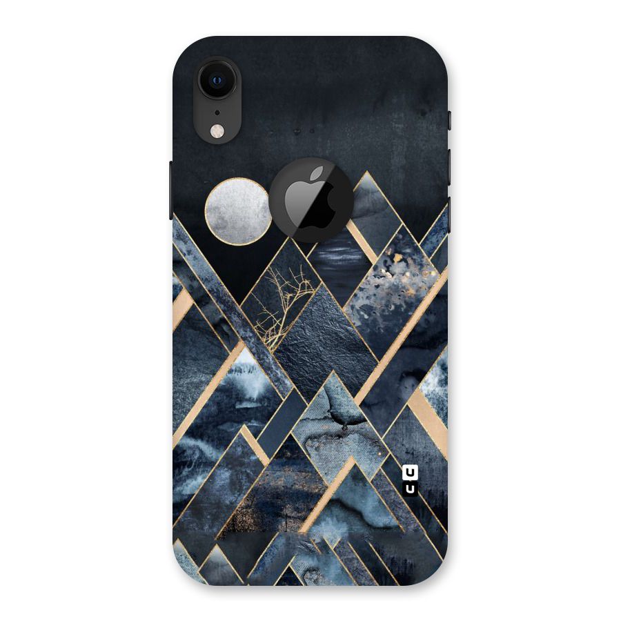 Abstract Scenic Design Back Case for iPhone XR Logo Cut