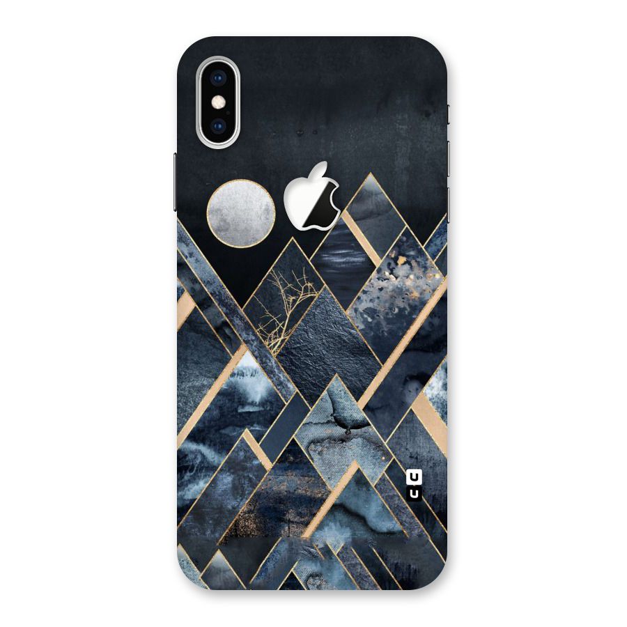 Abstract Scenic Design Back Case for iPhone XS Max Apple Cut