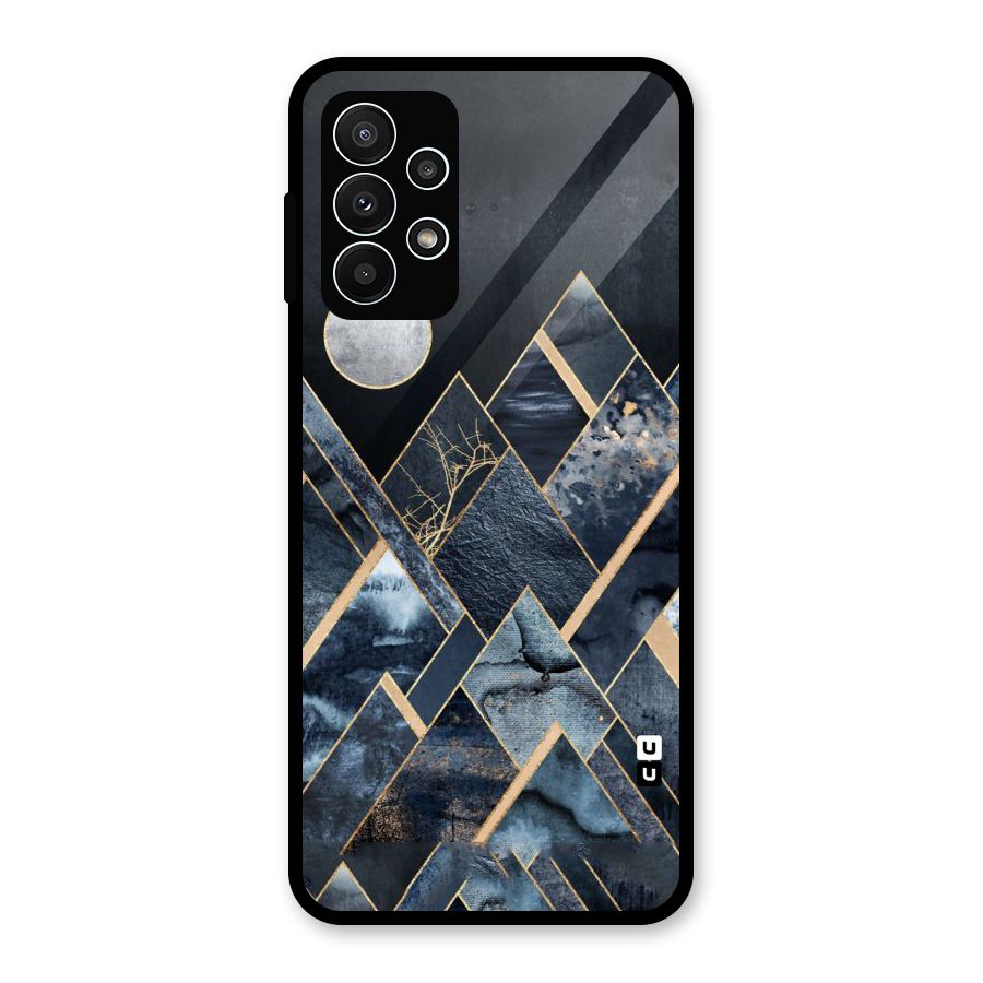 Abstract Scenic Design Glass Back Case for Galaxy A23
