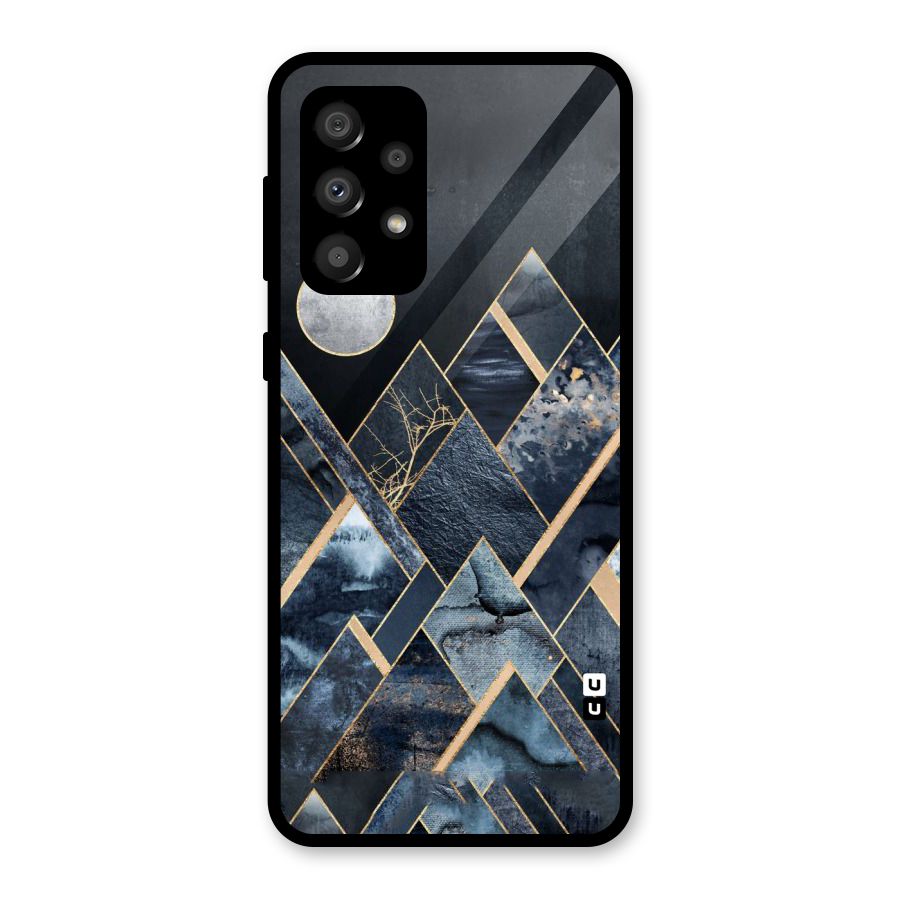 Abstract Scenic Design Glass Back Case for Galaxy A32