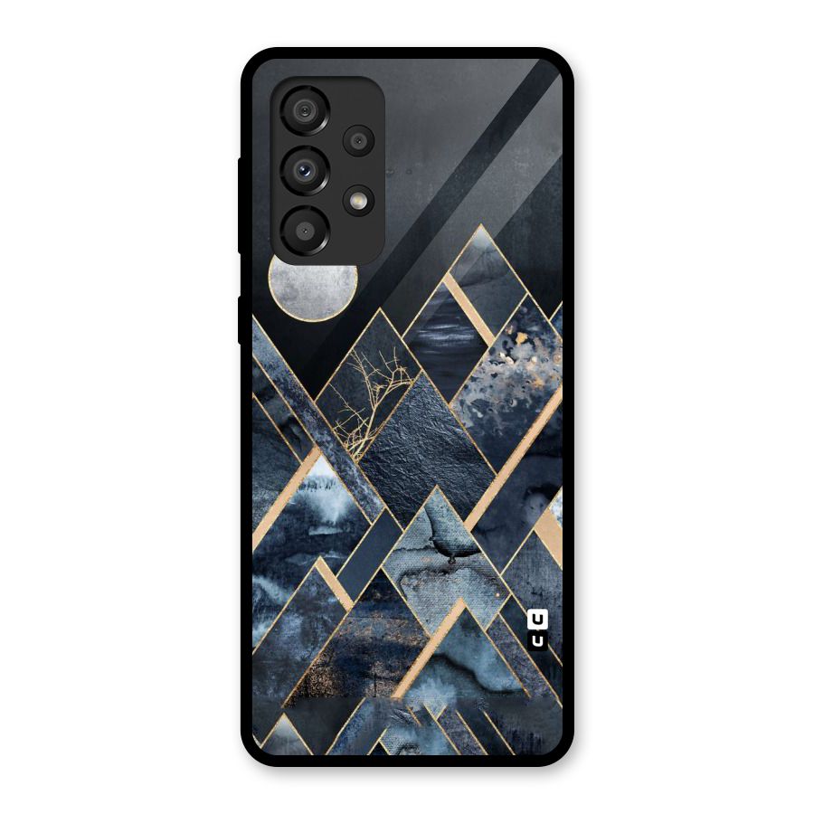 Abstract Scenic Design Glass Back Case for Galaxy A33 5G
