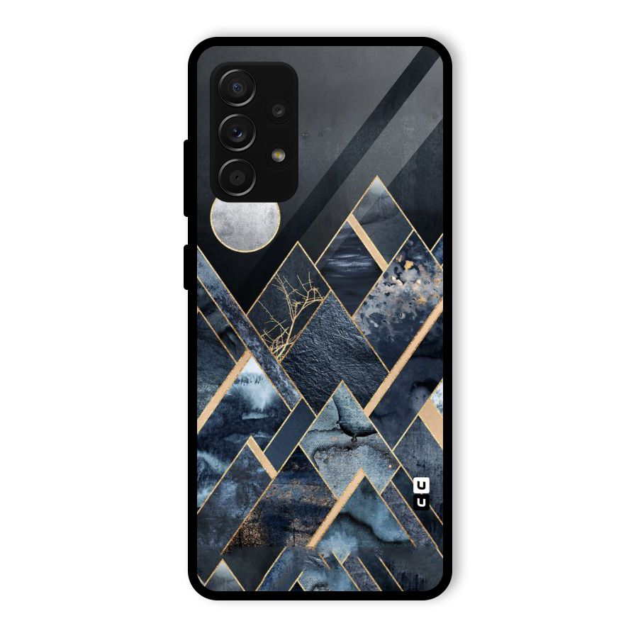 Abstract Scenic Design Glass Back Case for Galaxy A53 5G