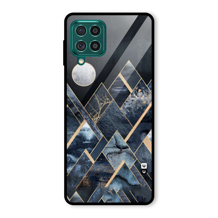 Abstract Scenic Design Glass Back Case for Galaxy F62