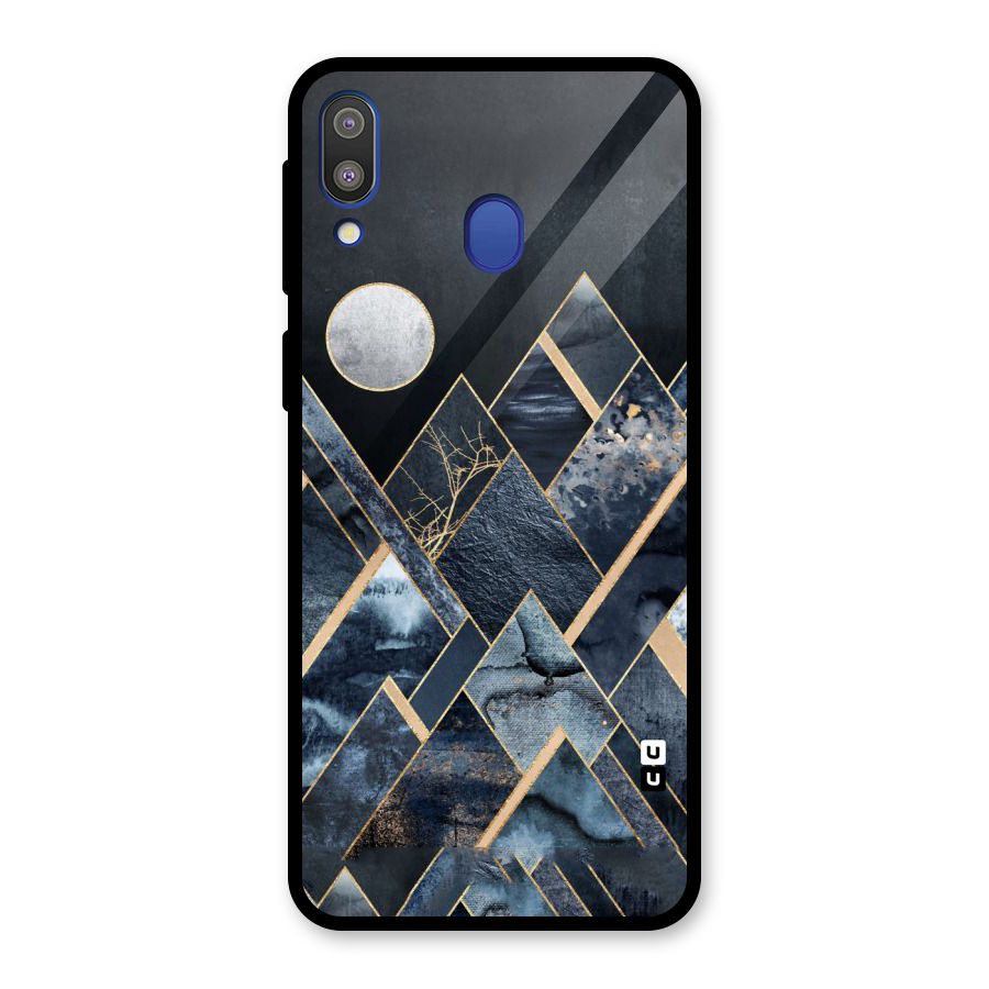 Abstract Scenic Design Glass Back Case for Galaxy M20