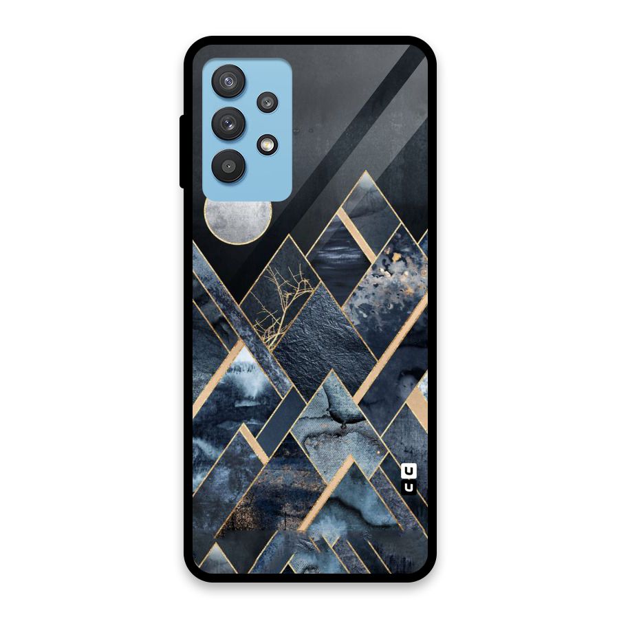 Abstract Scenic Design Glass Back Case for Galaxy M32 5G