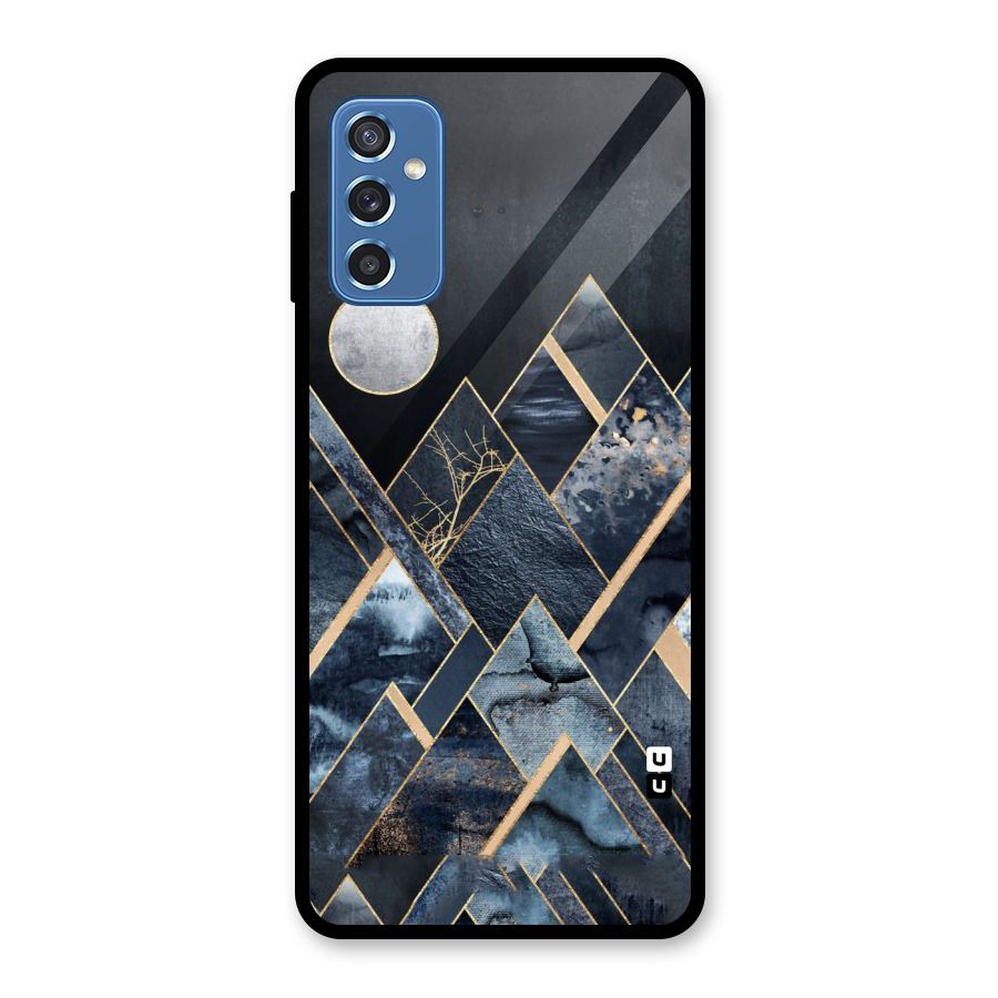 Abstract Scenic Design Glass Back Case for Galaxy M52 5G