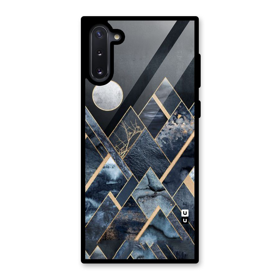 Abstract Scenic Design Glass Back Case for Galaxy Note 10