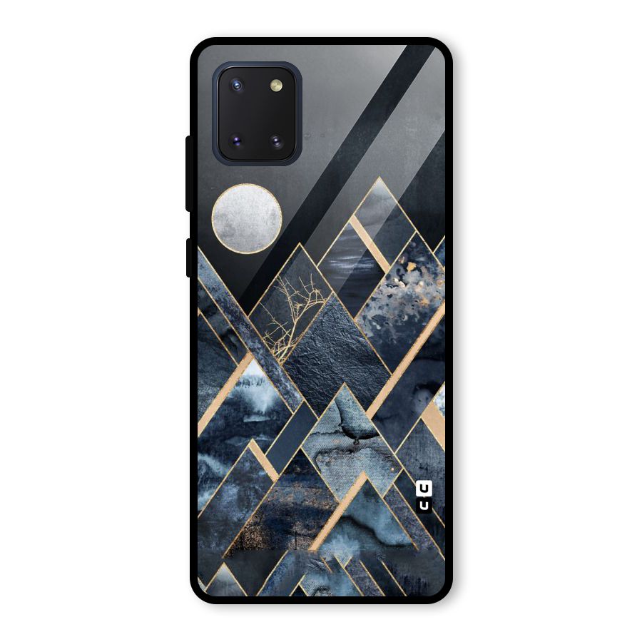 Abstract Scenic Design Glass Back Case for Galaxy Note 10 Lite