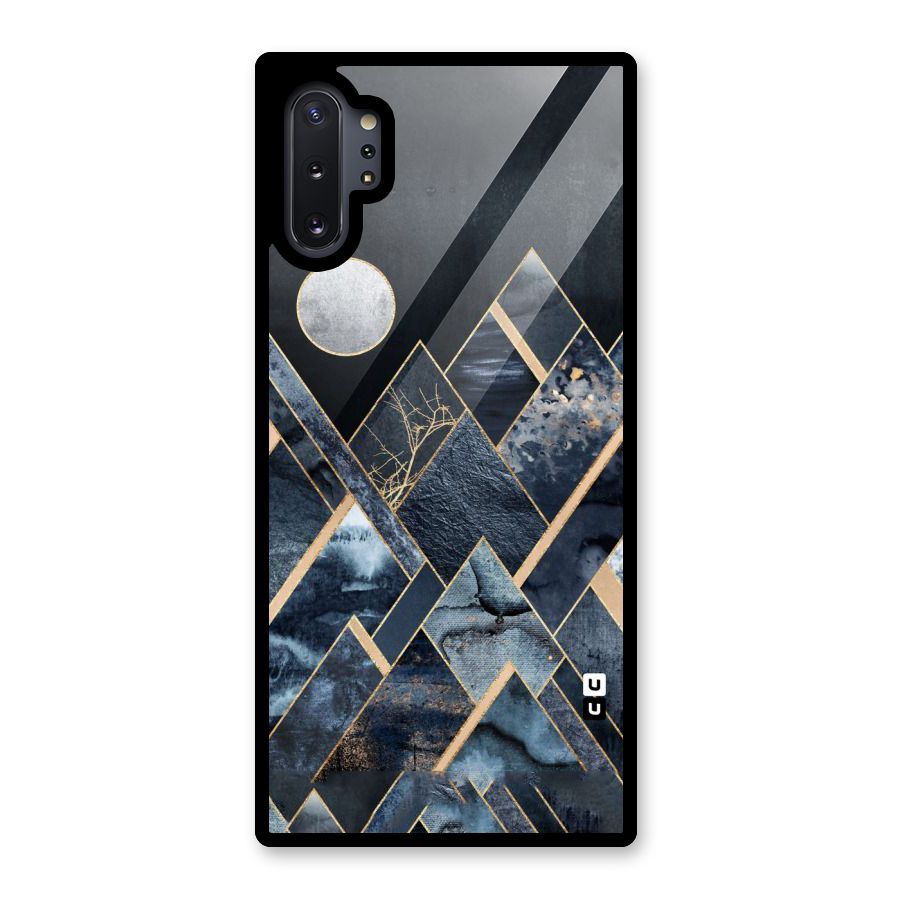 Abstract Scenic Design Glass Back Case for Galaxy Note 10 Plus