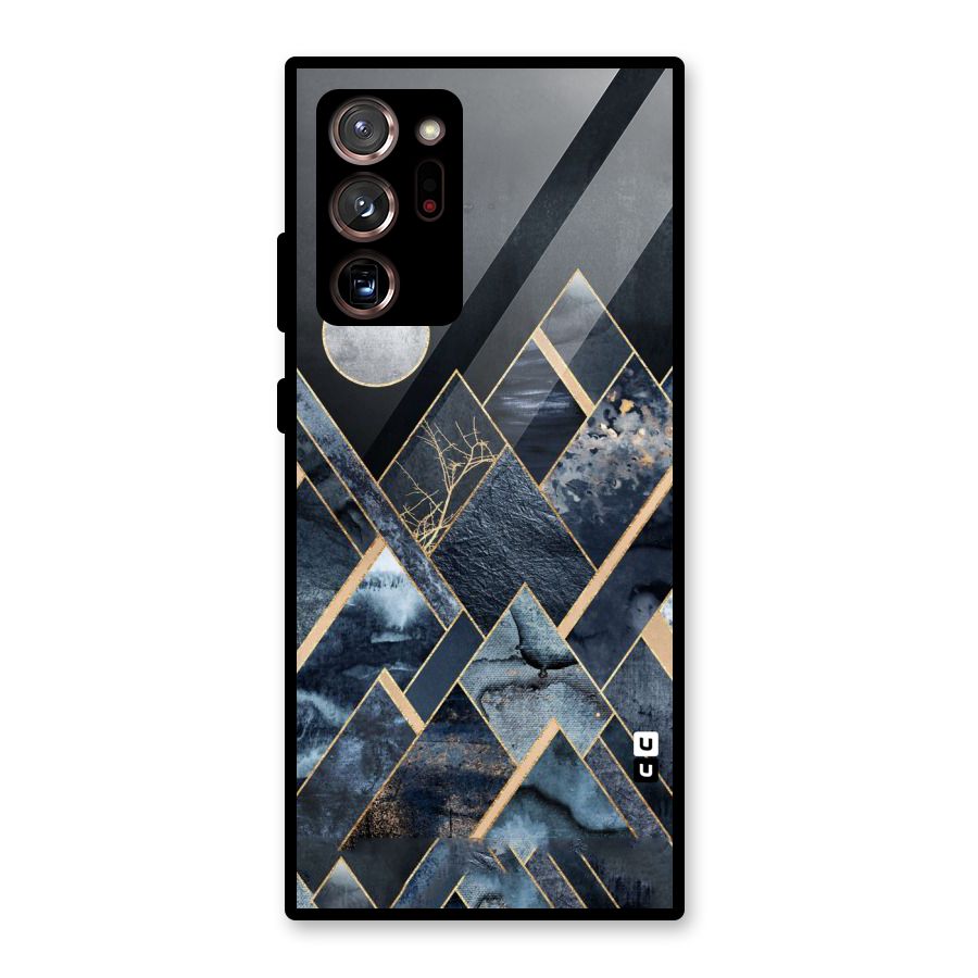Abstract Scenic Design Glass Back Case for Galaxy Note 20 Ultra