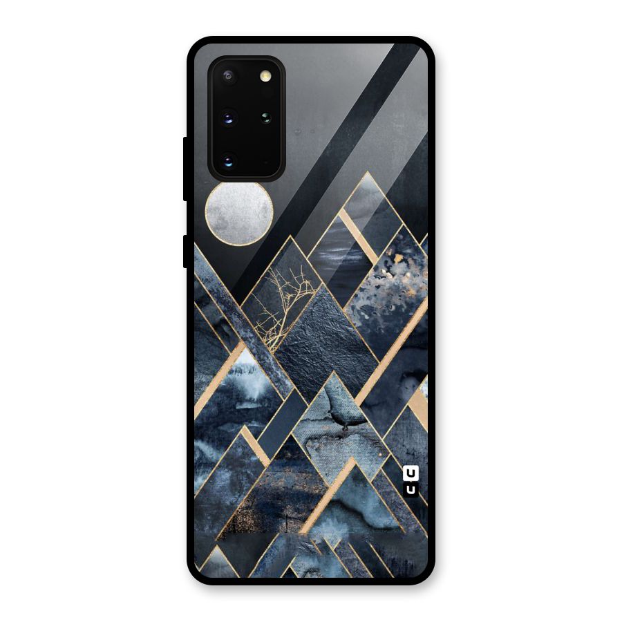 Abstract Scenic Design Glass Back Case for Galaxy S20 Plus