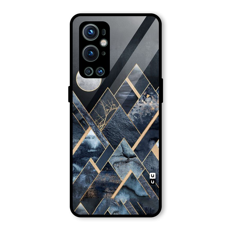 Abstract Scenic Design Glass Back Case for OnePlus 9 Pro