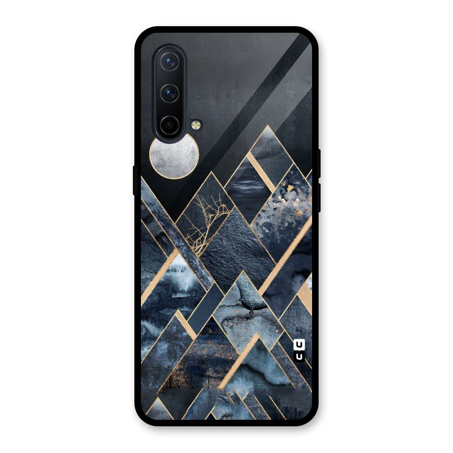 Abstract Scenic Design Glass Back Case for OnePlus Nord CE 5G