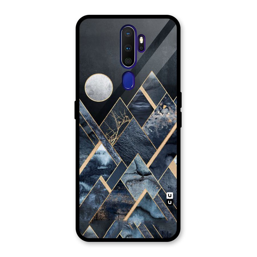 Abstract Scenic Design Glass Back Case for Oppo A9 (2020)