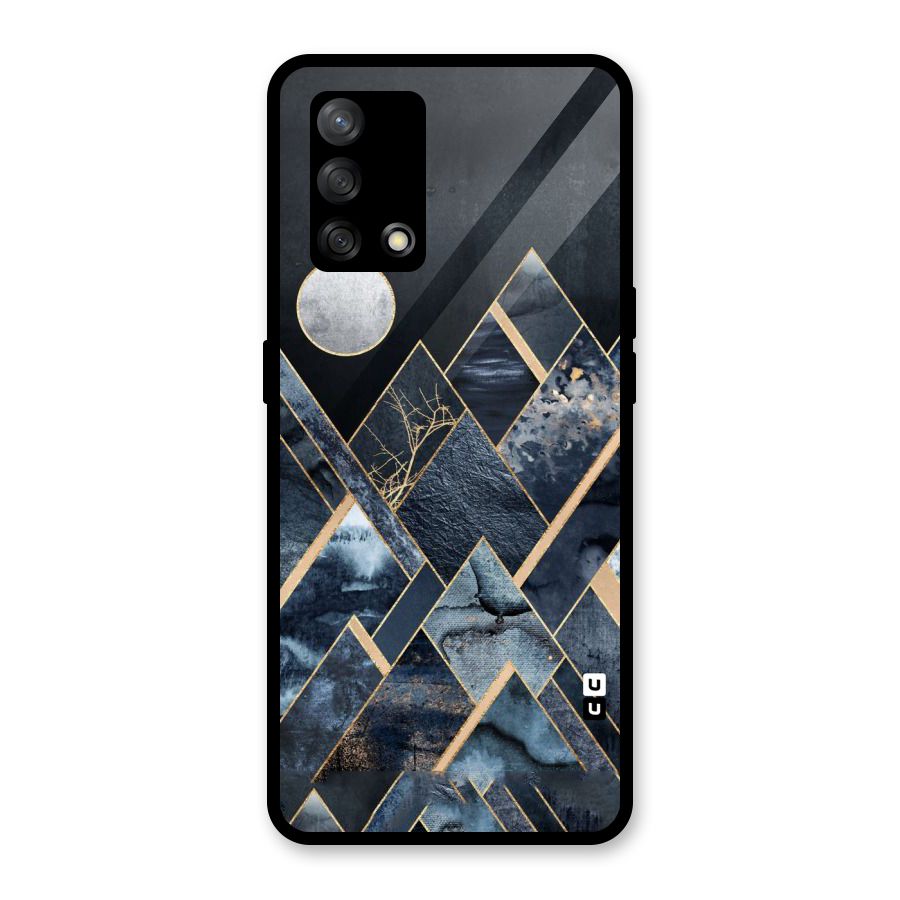 Abstract Scenic Design Glass Back Case for Oppo F19