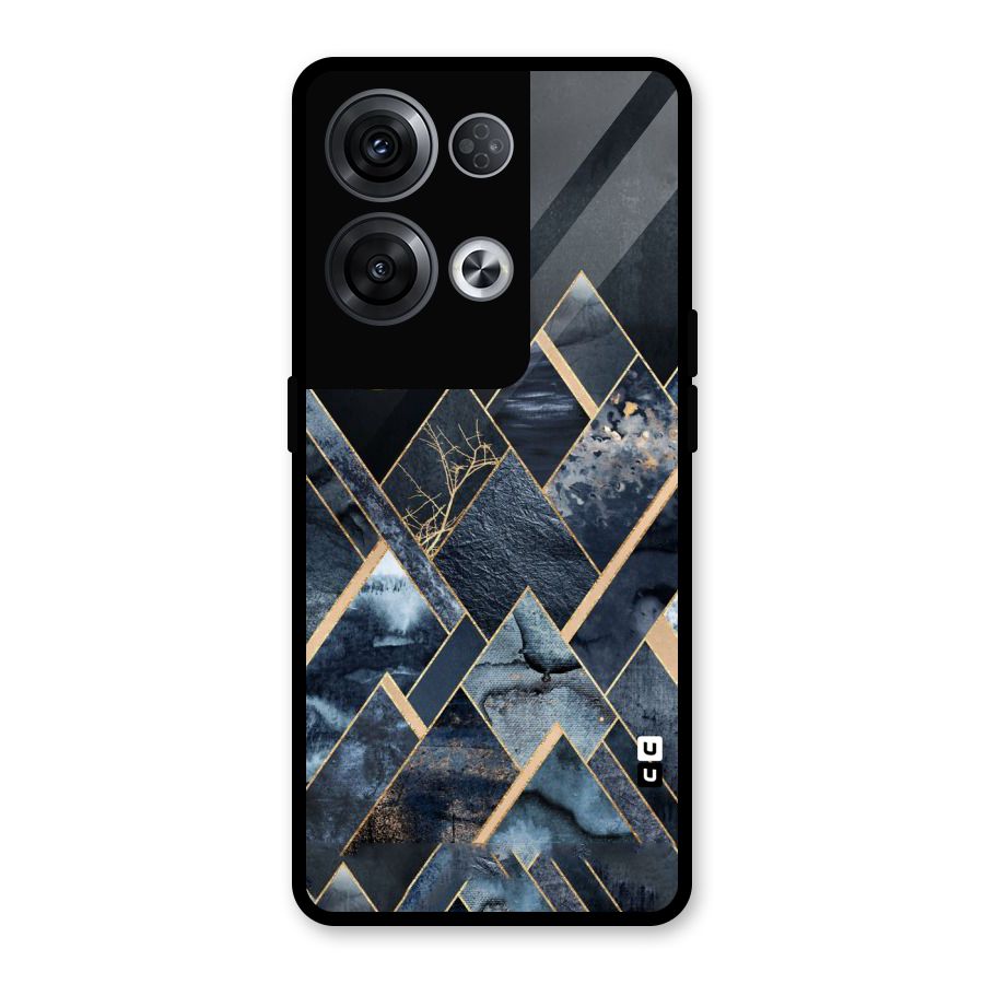 Abstract Scenic Design Glass Back Case for Oppo Reno8 Pro 5G