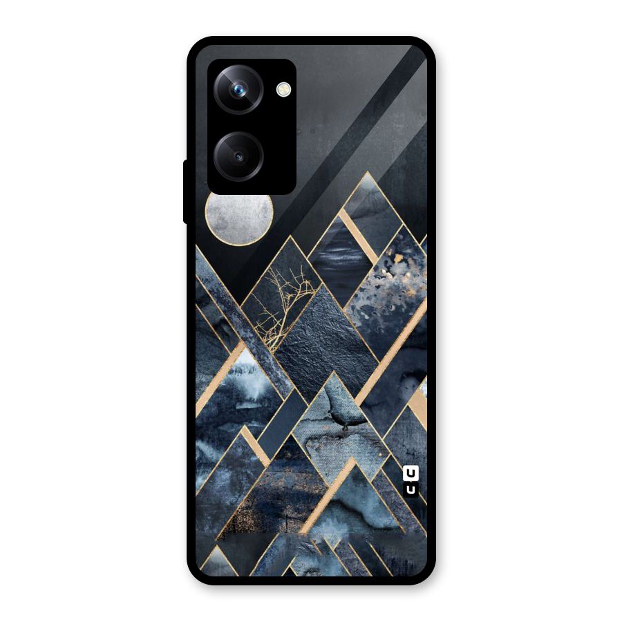 Abstract Scenic Design Glass Back Case for Realme 10 Pro