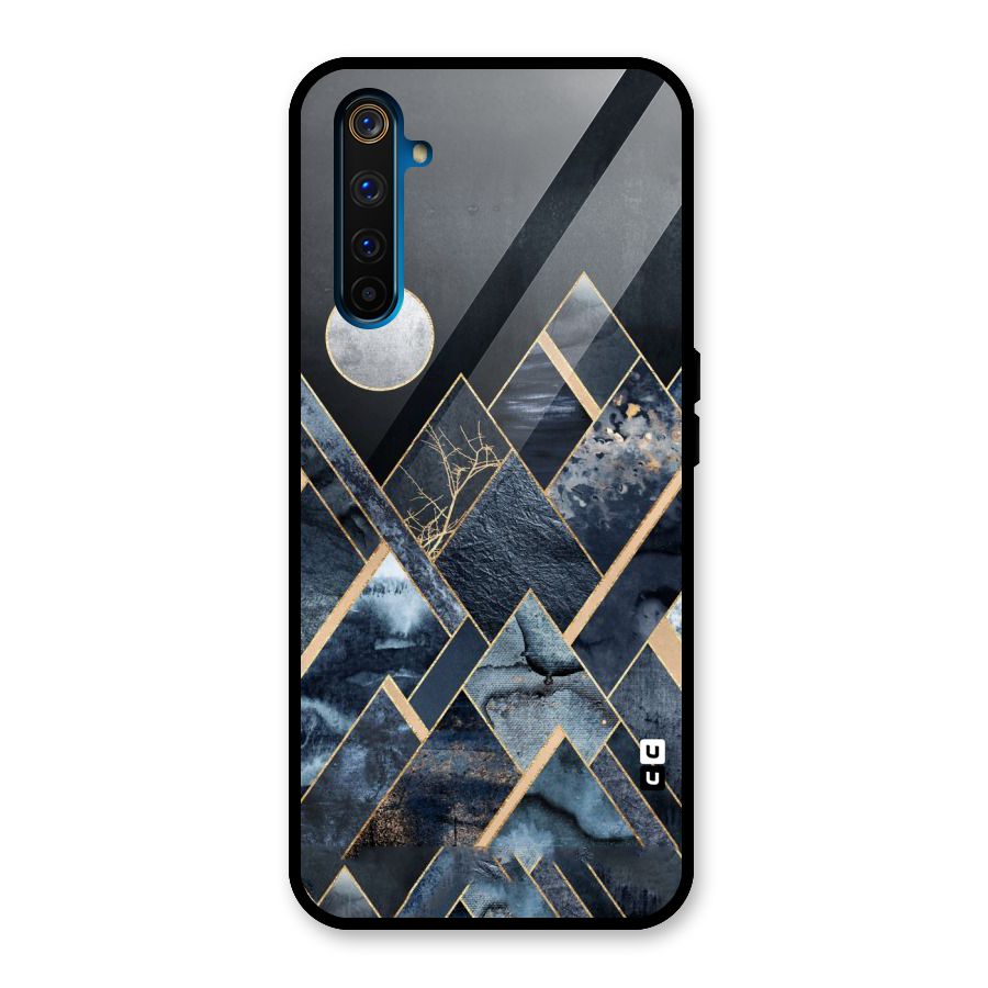 Abstract Scenic Design Glass Back Case for Realme 6 Pro
