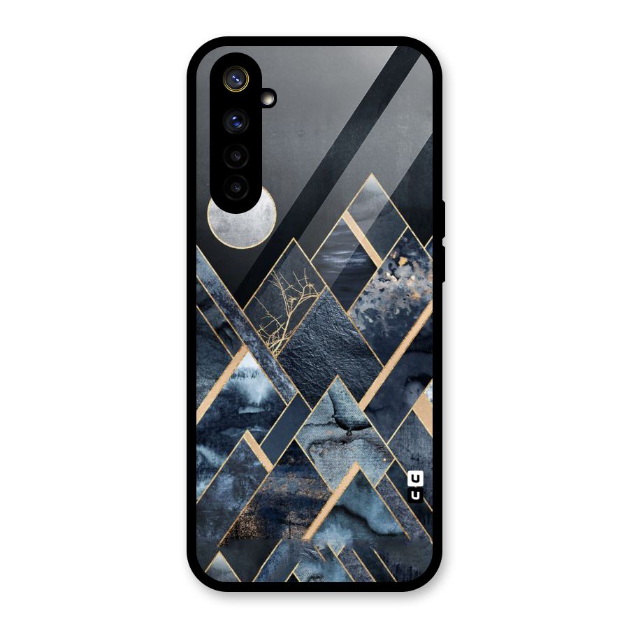 Abstract Scenic Design Glass Back Case for Realme 6i