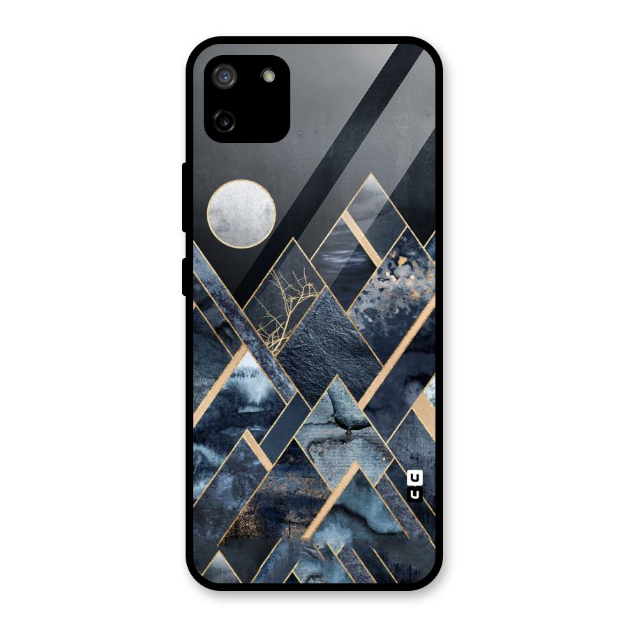 Abstract Scenic Design Glass Back Case for Realme C11