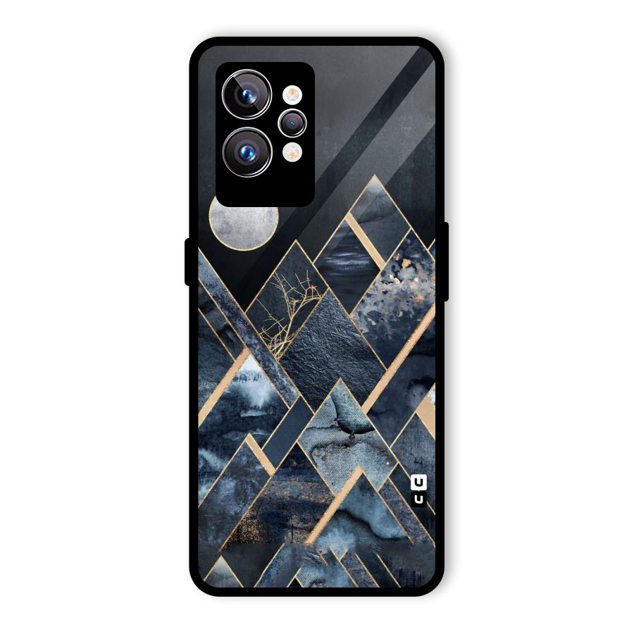 Abstract Scenic Design Glass Back Case for Realme GT2 Pro