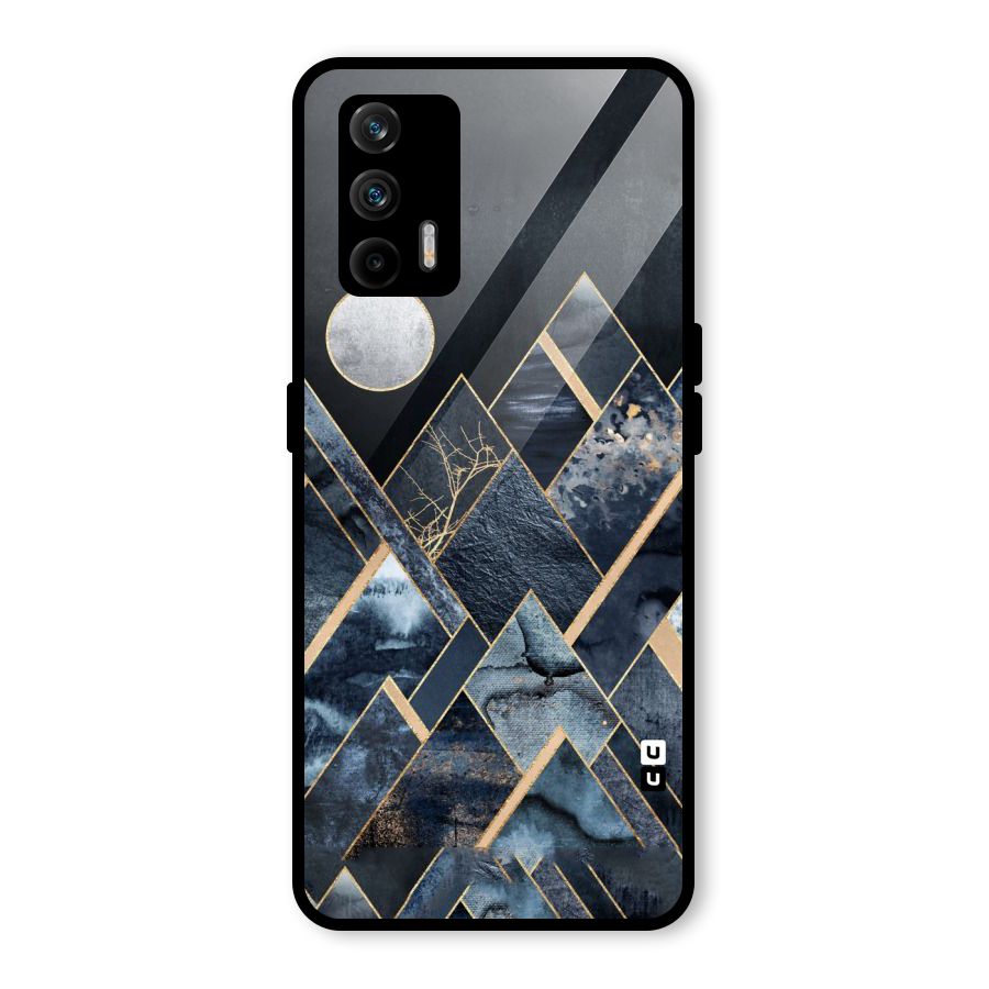 Abstract Scenic Design Glass Back Case for Realme GT 5G