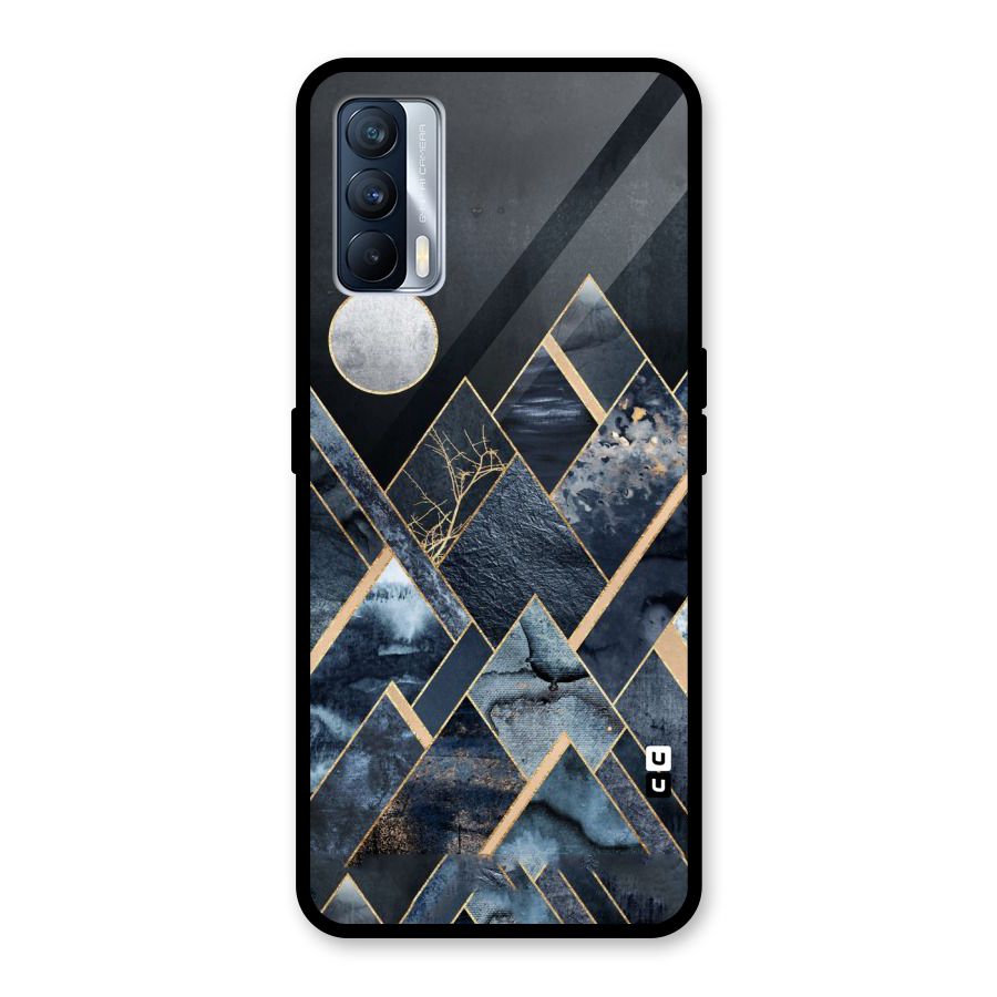 Abstract Scenic Design Glass Back Case for Realme X7
