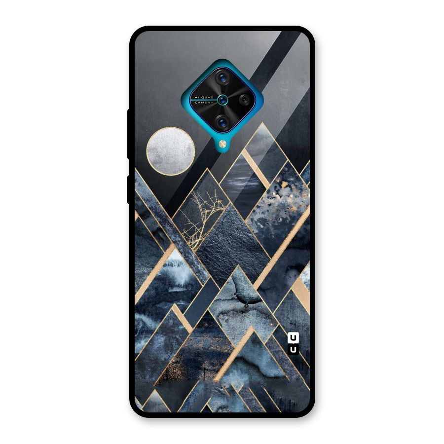 Abstract Scenic Design Glass Back Case for Vivo S1 Pro