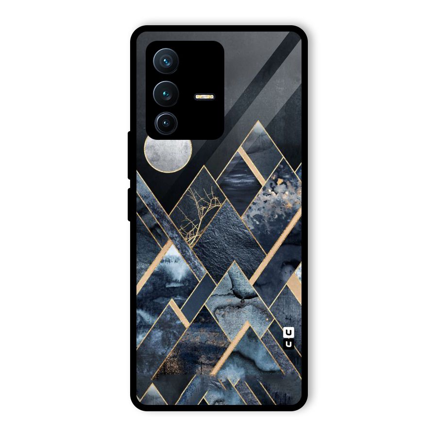 Abstract Scenic Design Glass Back Case for Vivo V23 Pro