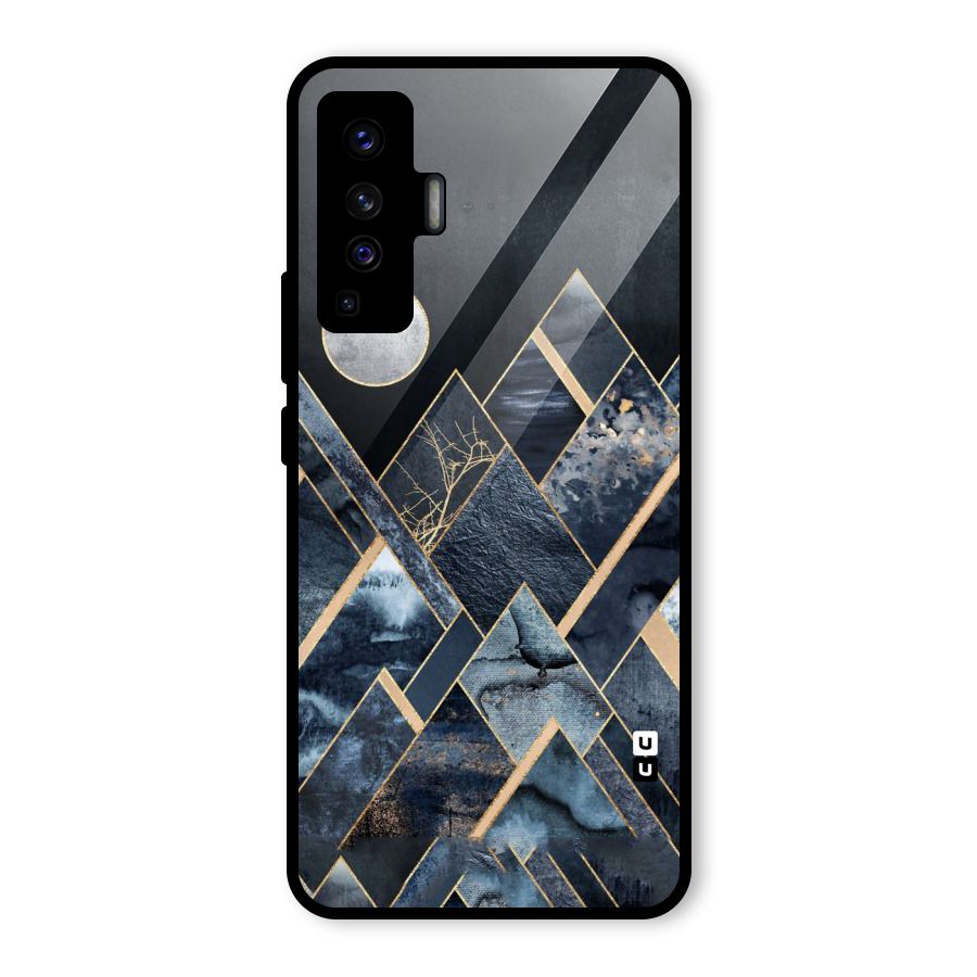 Abstract Scenic Design Glass Back Case for Vivo X50